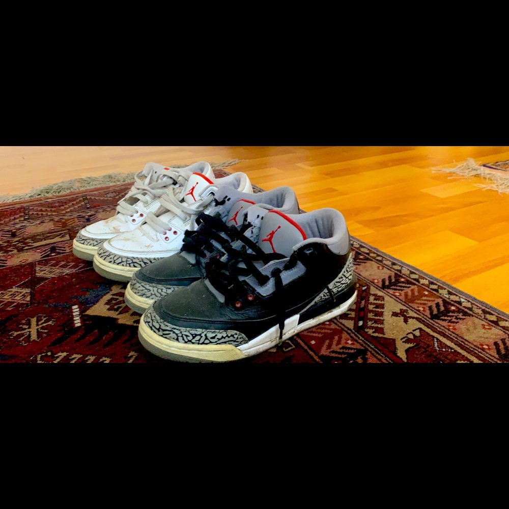 Bundle! Jordan Black Cement and White Cement 3s!